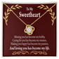 To My Girlfriend My Passion Infinity Knot Necklace Message Card-Express Your Love Gifts