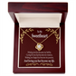 To My Girlfriend My Passion Infinity Knot Necklace Message Card-Express Your Love Gifts
