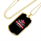 To My Girlfriend Nacho Average Girlfriend Necklace Stainless Steel or 18k Gold Dog Tag 24" Chain-Express Your Love Gifts