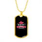 To My Girlfriend Nacho Average Girlfriend Necklace Stainless Steel or 18k Gold Dog Tag 24" Chain-Express Your Love Gifts