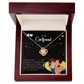 To My Girlfriend Never Forget Infinity Knot Necklace Message Card-Express Your Love Gifts