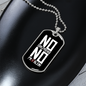 To My Girlfriend No Girlfriend Necklace Stainless Steel or 18k Gold Dog Tag 24" Chain-Express Your Love Gifts
