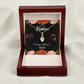 To My Girlfriend No Longer Alluring Ribbon Necklace Message Card-Express Your Love Gifts