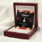 To My Girlfriend No Longer Alluring Ribbon Necklace Message Card-Express Your Love Gifts
