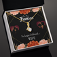 To My Girlfriend No Longer Alluring Ribbon Necklace Message Card-Express Your Love Gifts