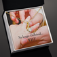 To My Girlfriend No Longer Girlfriend Alluring Ribbon Necklace Message Card-Express Your Love Gifts