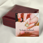 To My Girlfriend No Longer Girlfriend Infinity Knot Necklace Message Card-Express Your Love Gifts