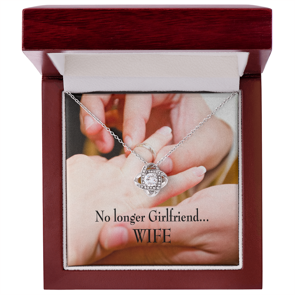 To My Girlfriend No Longer Girlfriend Infinity Knot Necklace Message Card-Express Your Love Gifts