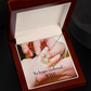 To My Girlfriend No Longer Girlfriend Infinity Knot Necklace Message Card-Express Your Love Gifts