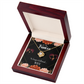 To My Girlfriend No Longer Infinity Knot Necklace Message Card-Express Your Love Gifts