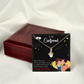 To My Girlfriend Not Out of Habit Alluring Ribbon Necklace Message Card-Express Your Love Gifts