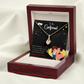 To My Girlfriend Not Out of Habit Alluring Ribbon Necklace Message Card-Express Your Love Gifts