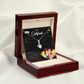 To My Girlfriend Not Out of Habit Alluring Ribbon Necklace Message Card-Express Your Love Gifts