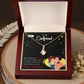 To My Girlfriend Not Out of Habit Alluring Ribbon Necklace Message Card-Express Your Love Gifts