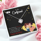 To My Girlfriend Not Out of Habit Infinity Knot Necklace Message Card-Express Your Love Gifts