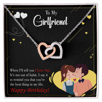 To My Girlfriend Not Out of Habit Inseparable Necklace-Express Your Love Gifts
