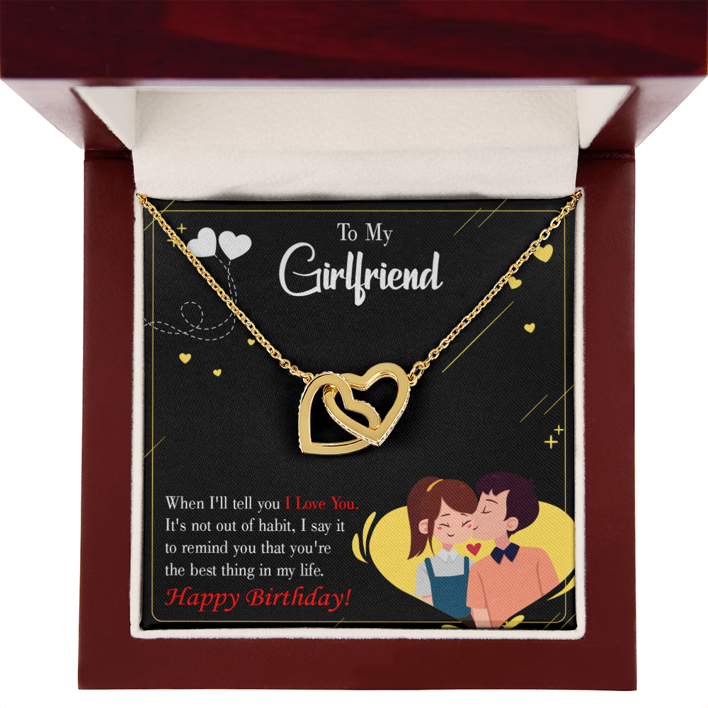 To My Girlfriend Not Out of Habit Inseparable Necklace-Express Your Love Gifts