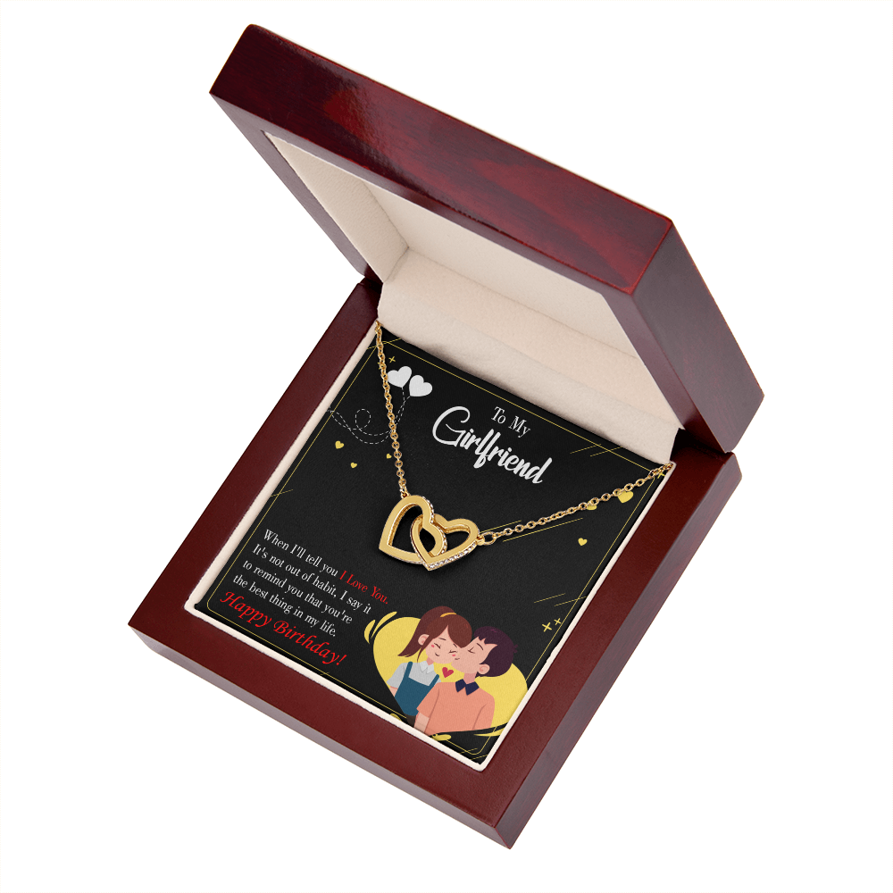 To My Girlfriend Not Out of Habit Inseparable Necklace-Express Your Love Gifts