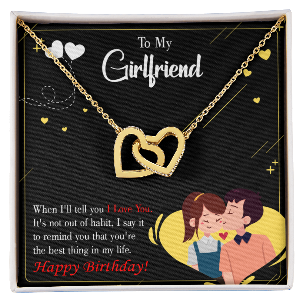 To My Girlfriend Not Out of Habit Inseparable Necklace-Express Your Love Gifts