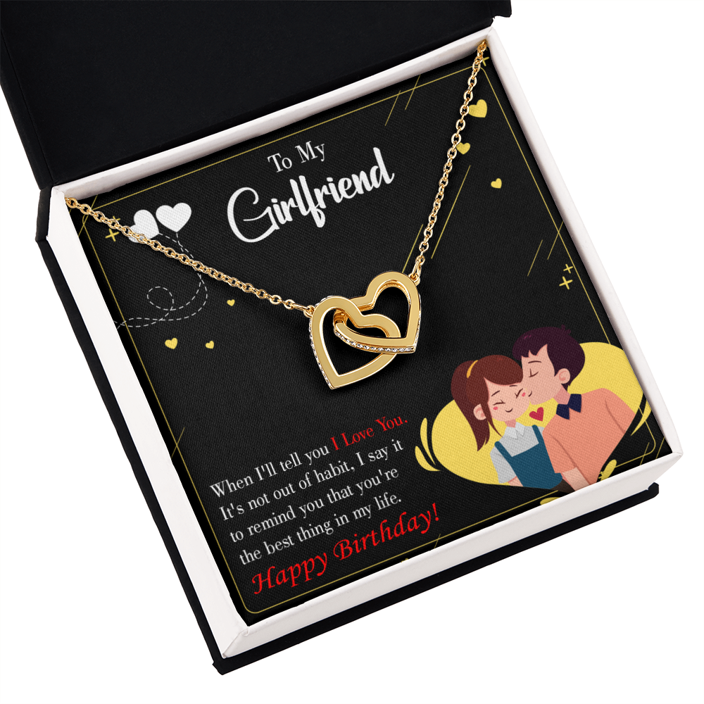 To My Girlfriend Not Out of Habit Inseparable Necklace-Express Your Love Gifts