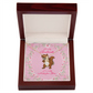 To My Girlfriend Nuts For You Alluring Ribbon Necklace Message Card-Express Your Love Gifts