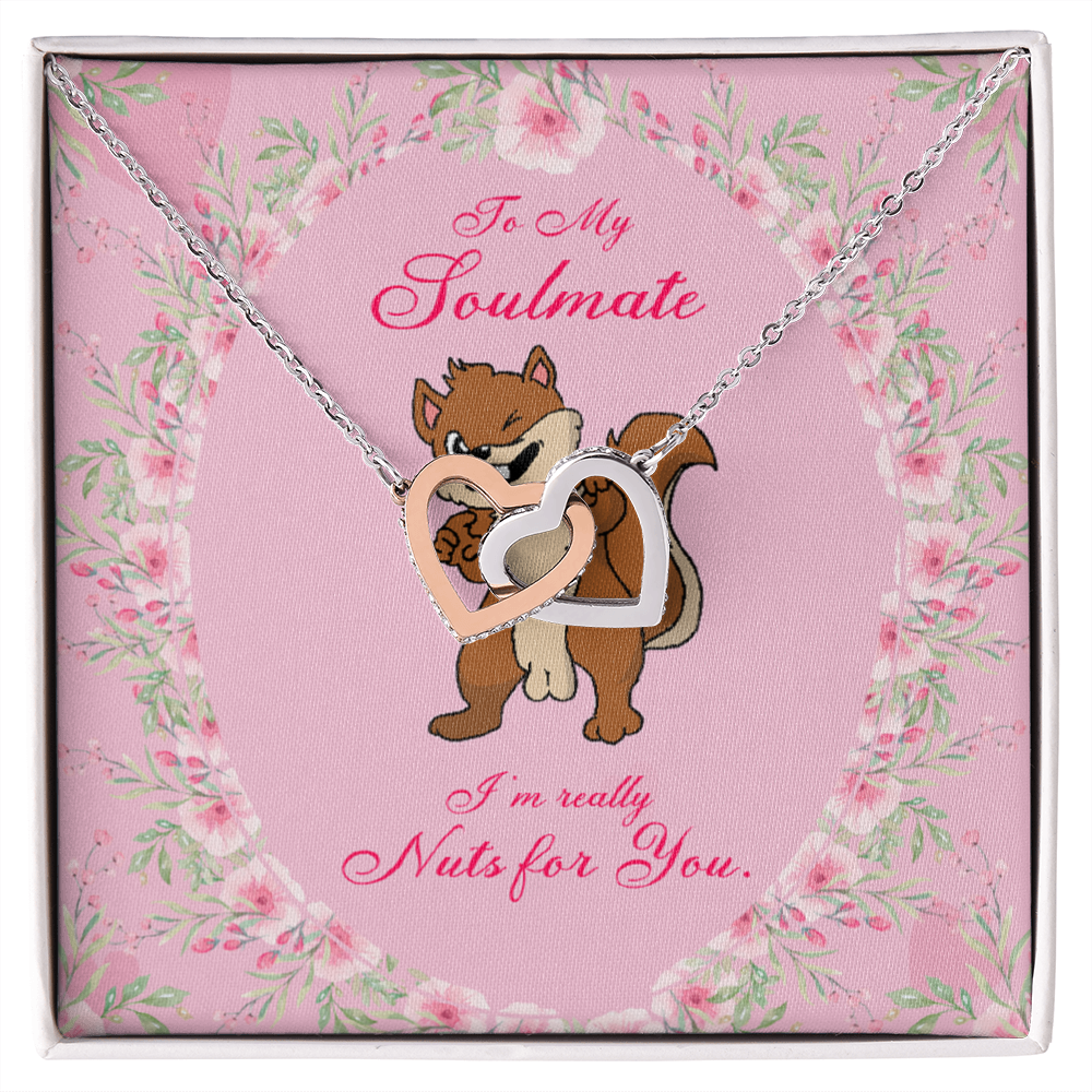To My Girlfriend Nuts For You Inseparable Necklace-Express Your Love Gifts