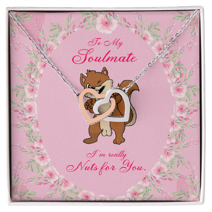 To My Girlfriend Nuts For You Inseparable Necklace-Express Your Love Gifts