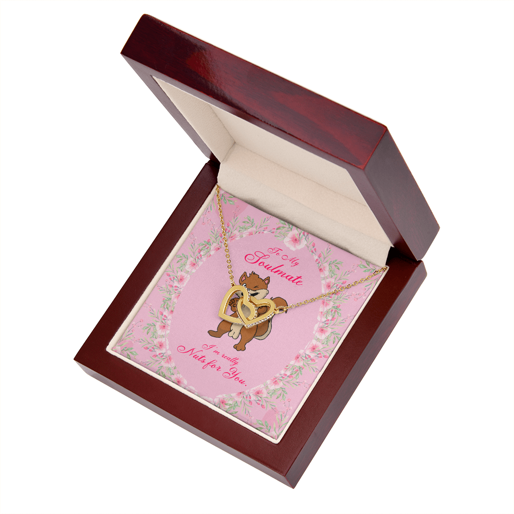 To My Girlfriend Nuts For You Inseparable Necklace-Express Your Love Gifts