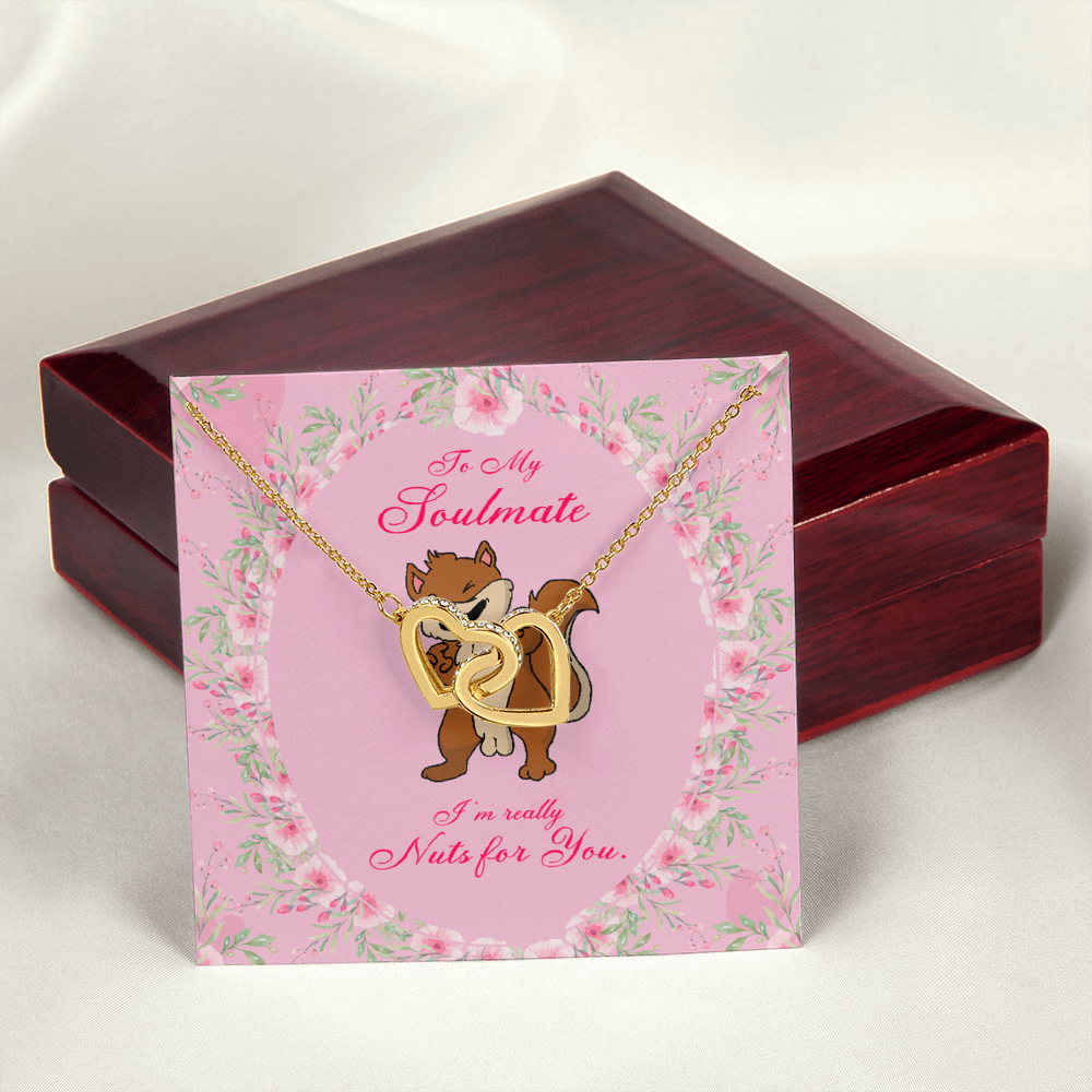 To My Girlfriend Nuts For You Inseparable Necklace-Express Your Love Gifts