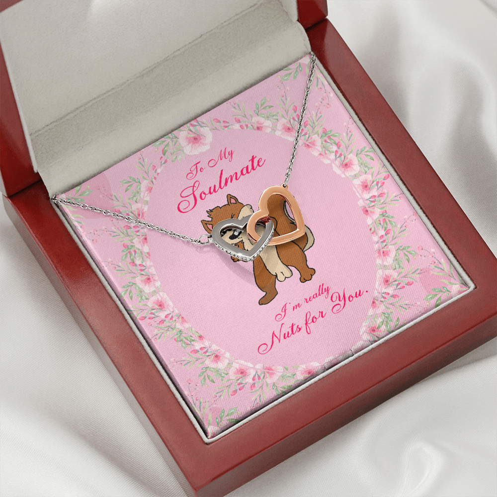 To My Girlfriend Nuts For You Inseparable Necklace-Express Your Love Gifts