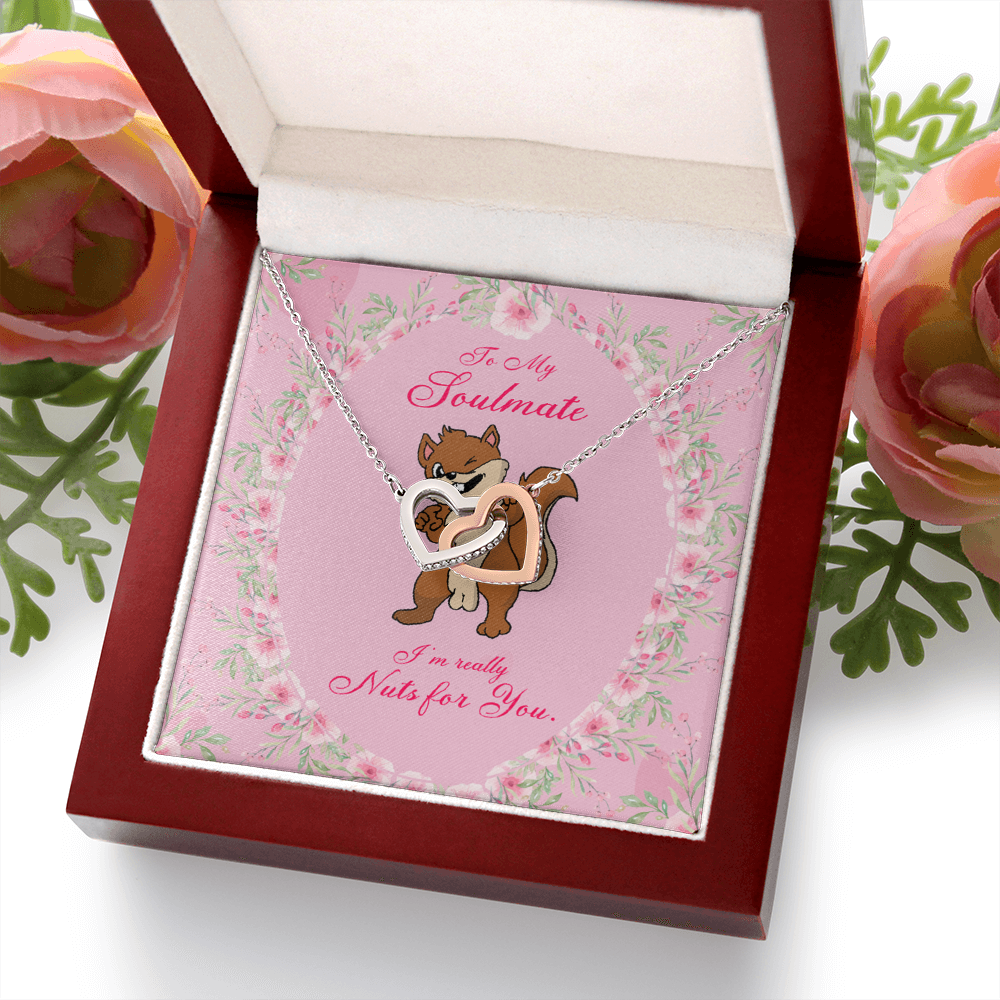 To My Girlfriend Nuts For You Inseparable Necklace-Express Your Love Gifts