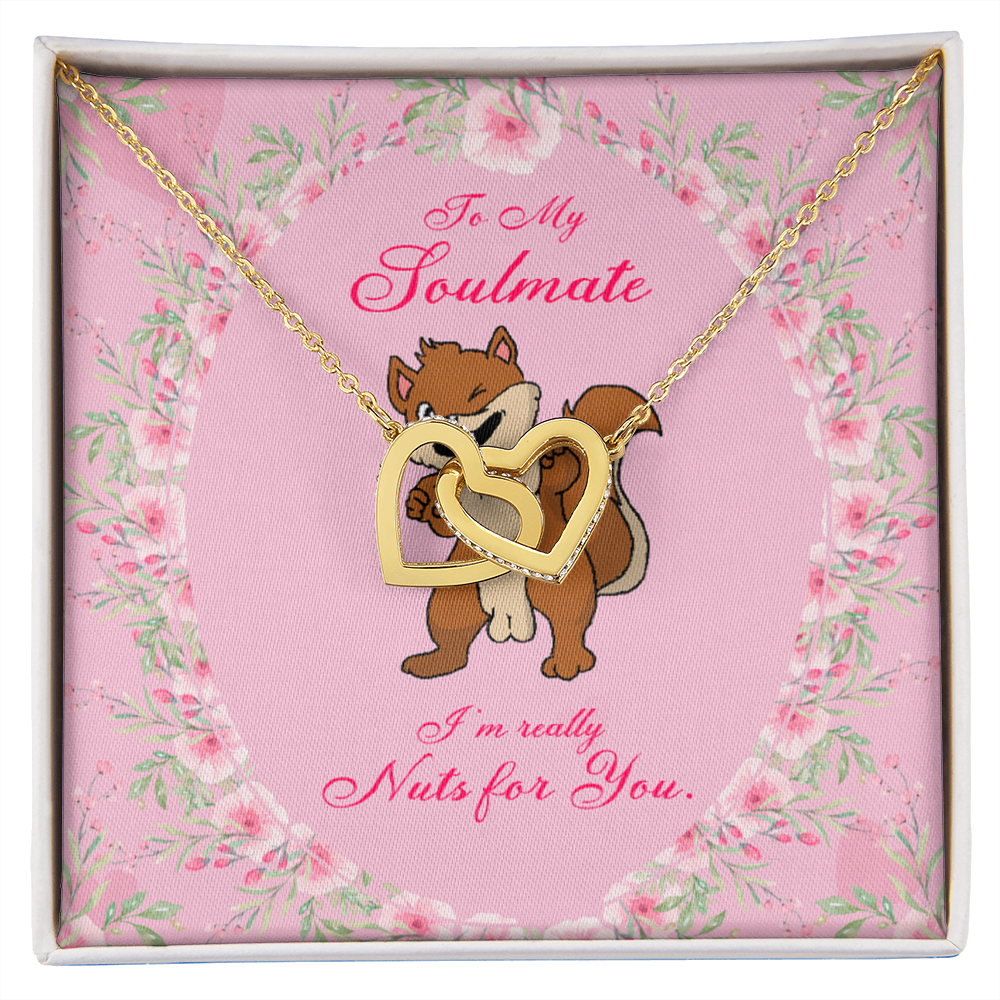 To My Girlfriend Nuts For You Inseparable Necklace-Express Your Love Gifts