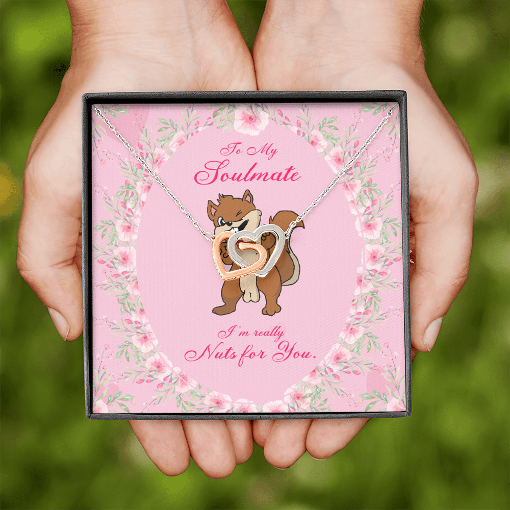 To My Girlfriend Nuts For You Inseparable Necklace-Express Your Love Gifts