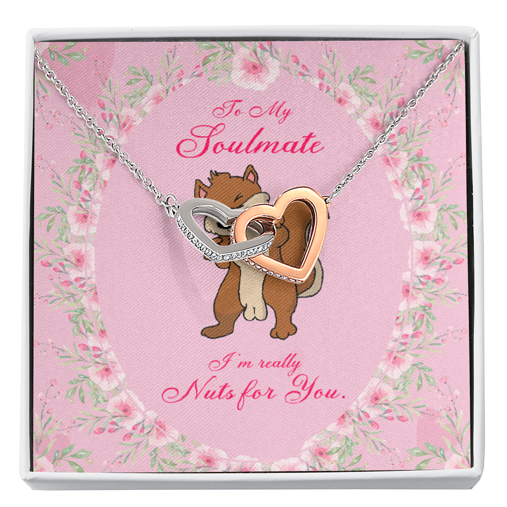 To My Girlfriend Nuts For You Inseparable Necklace-Express Your Love Gifts