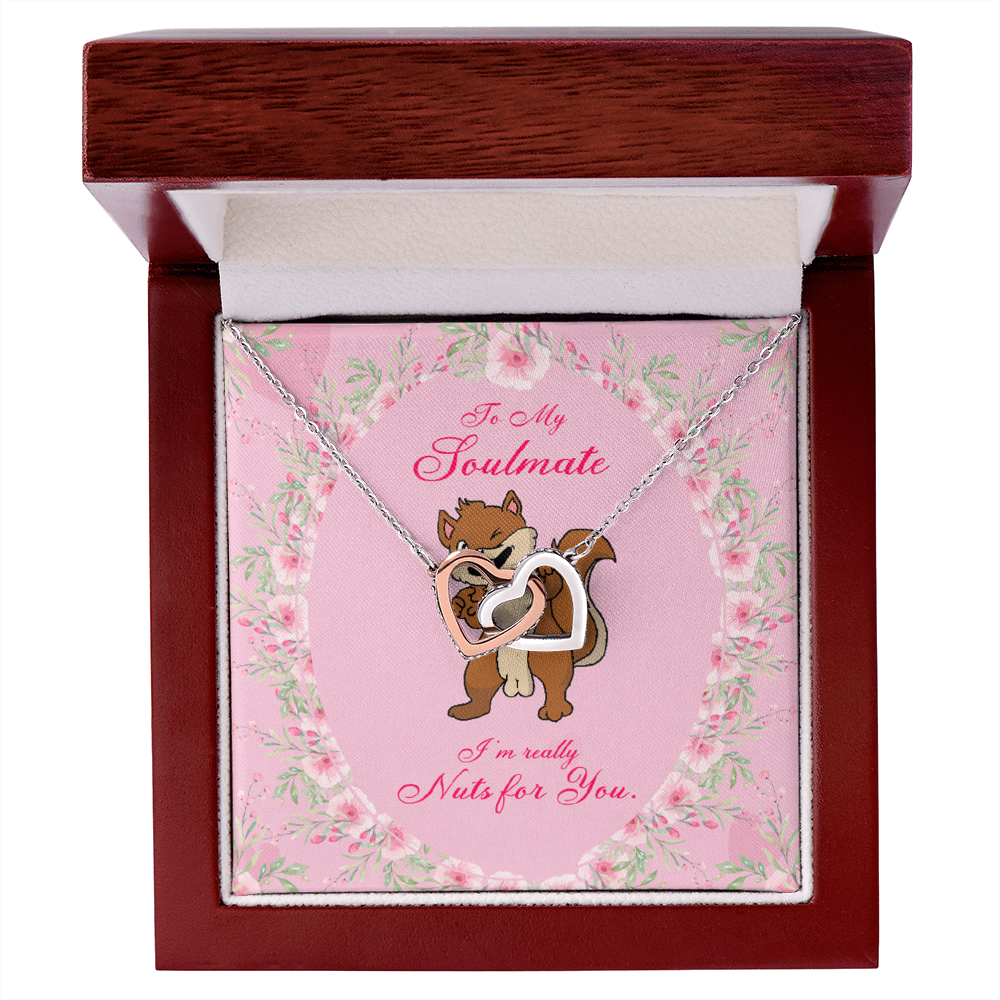 To My Girlfriend Nuts For You Inseparable Necklace-Express Your Love Gifts