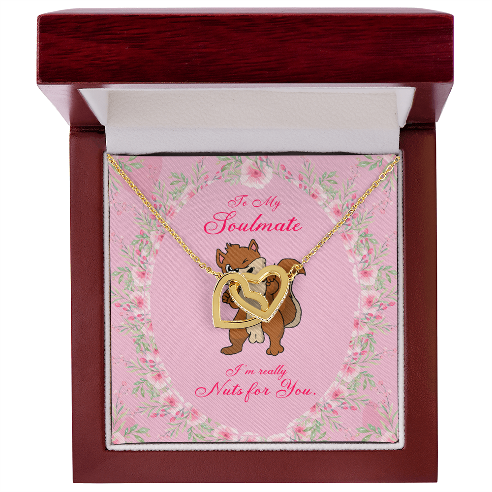 To My Girlfriend Nuts For You Inseparable Necklace-Express Your Love Gifts