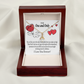 To My Girlfriend One & Only Alluring Ribbon Necklace Message Card-Express Your Love Gifts