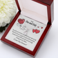 To My Girlfriend One & Only Alluring Ribbon Necklace Message Card-Express Your Love Gifts