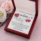 To My Girlfriend One & Only Alluring Ribbon Necklace Message Card-Express Your Love Gifts