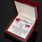 To My Girlfriend One & Only Alluring Ribbon Necklace Message Card-Express Your Love Gifts