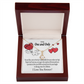To My Girlfriend One & Only Alluring Ribbon Necklace Message Card-Express Your Love Gifts