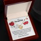 To My Girlfriend One & Only Infinity Knot Necklace Message Card-Express Your Love Gifts