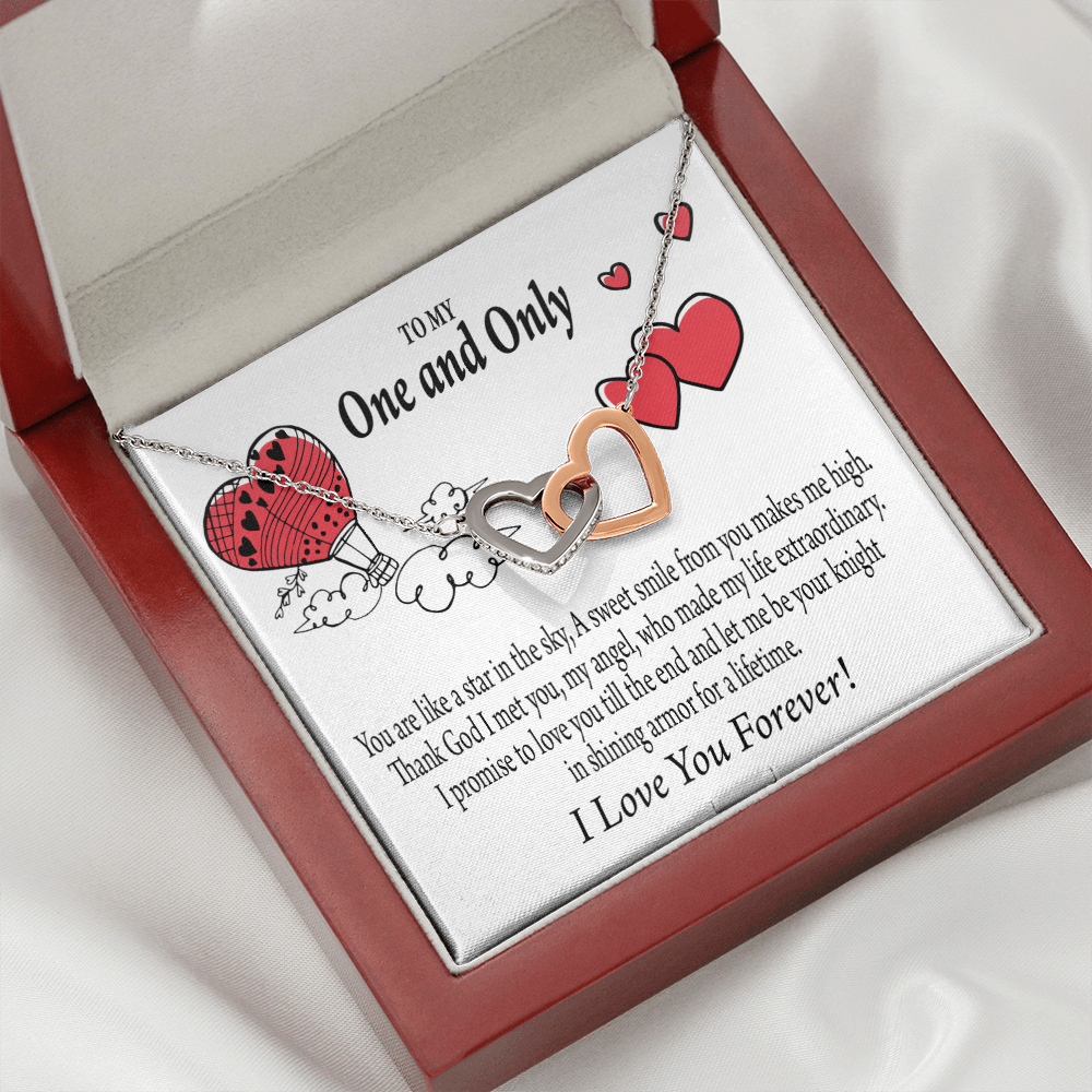 To My Girlfriend One & Only Inseparable Necklace-Express Your Love Gifts