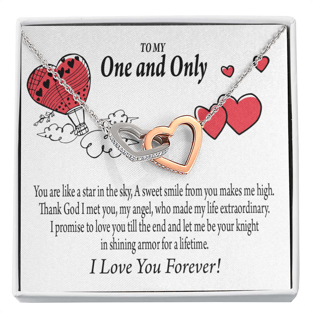 To My Girlfriend One & Only Inseparable Necklace-Express Your Love Gifts