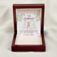 To My Girlfriend One in Million Alluring Ribbon Necklace Message Card-Express Your Love Gifts