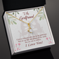 To My Girlfriend One in Million Alluring Ribbon Necklace Message Card-Express Your Love Gifts
