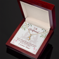 To My Girlfriend One in Million Alluring Ribbon Necklace Message Card-Express Your Love Gifts