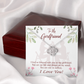 To My Girlfriend One in Million Infinity Knot Necklace Message Card-Express Your Love Gifts