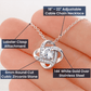 To My Girlfriend One in Million Infinity Knot Necklace Message Card-Express Your Love Gifts