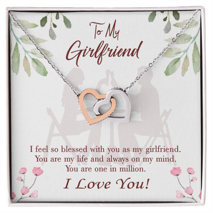 To My Girlfriend One in Million Inseparable Necklace-Express Your Love Gifts